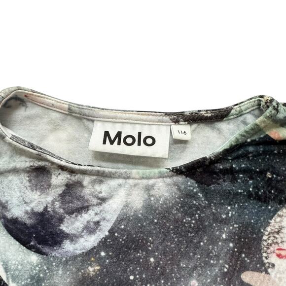 Molo Space Themed Long Sleeve Pocket Top Size 116(6y) - Picture 5 of 5